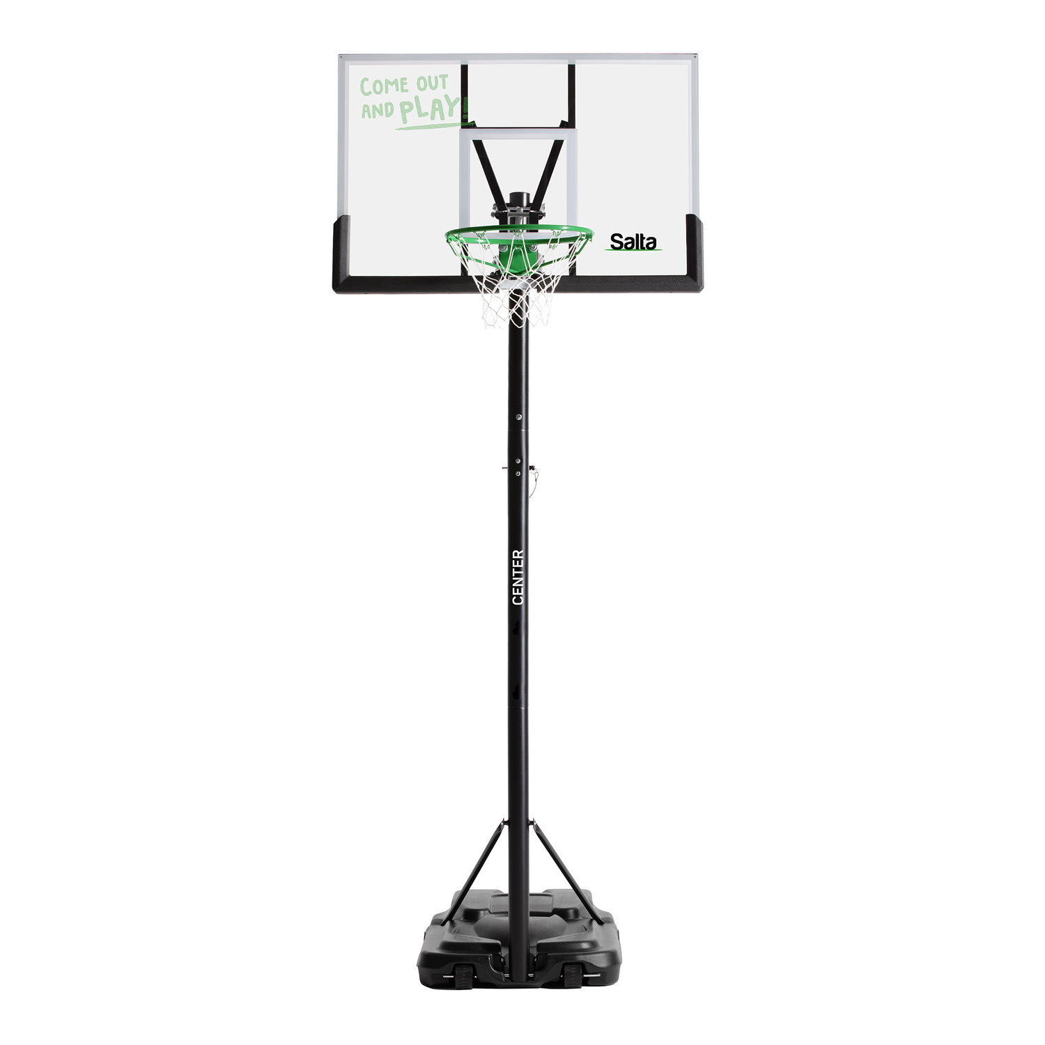Salta justerbar mobil basketballkurv med stander