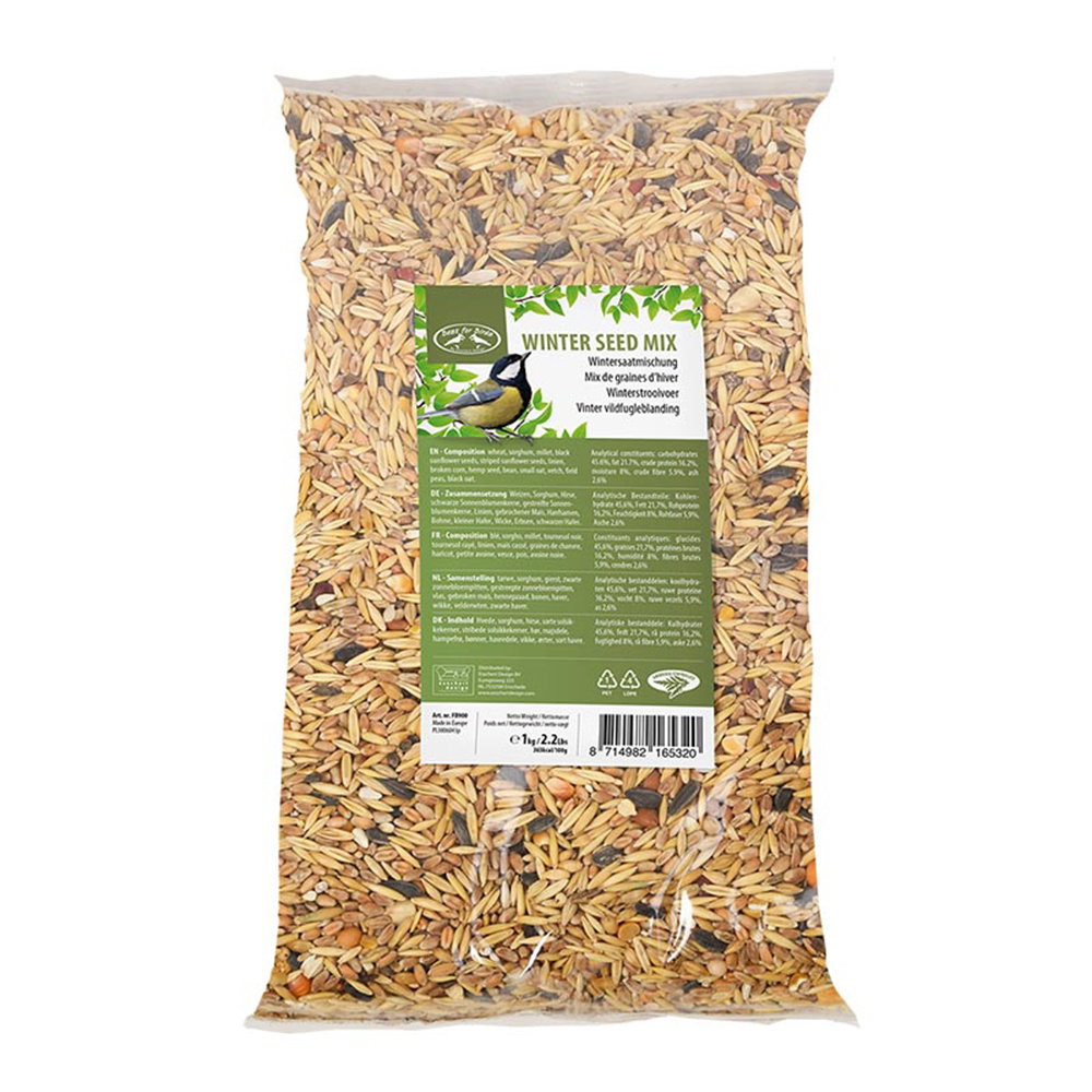Vinterfuglefrø blanding 1,7 kg Pose med vinterfuglefrø blanding 1,7 kg