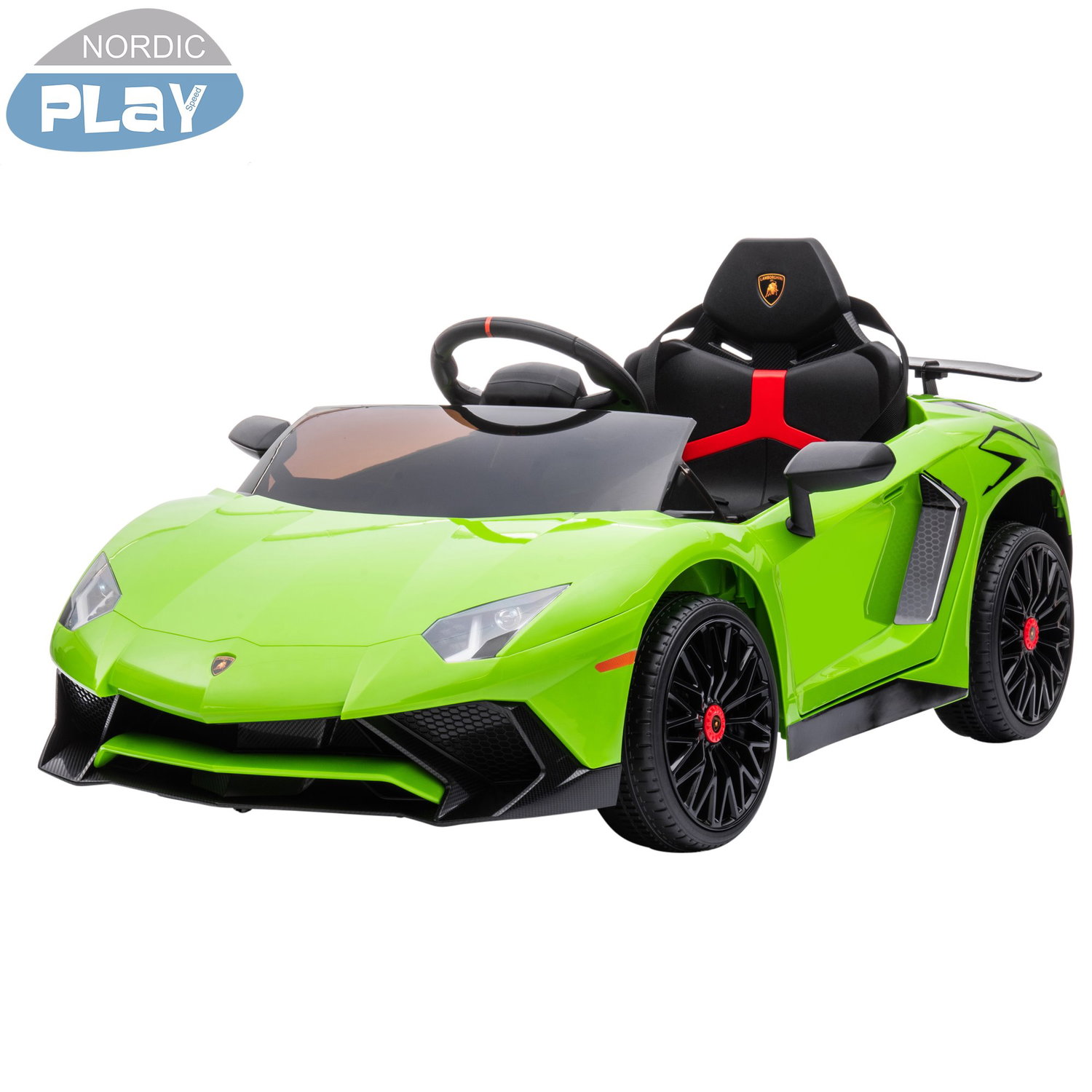 Grøn Nordic Play Lamborghini elbil til børn