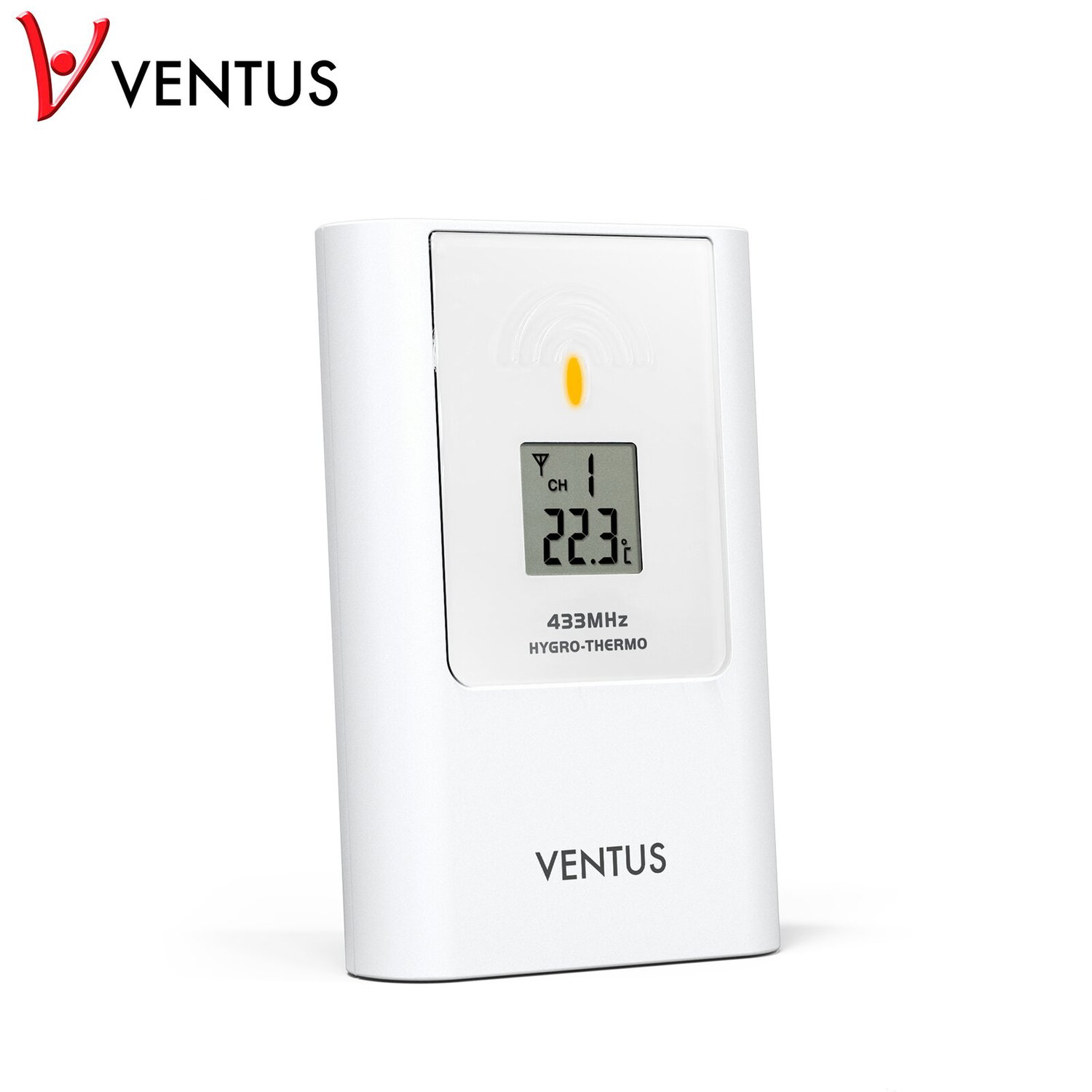 VENTUS trådløs hygro-termometer sensor VENTUS 433MHz hygro-termometer med display