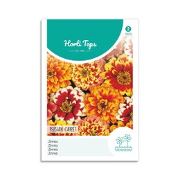 Zinnia frø Persian Carpet blanding Frøpose med farverige Zinnia Persian Carpet
