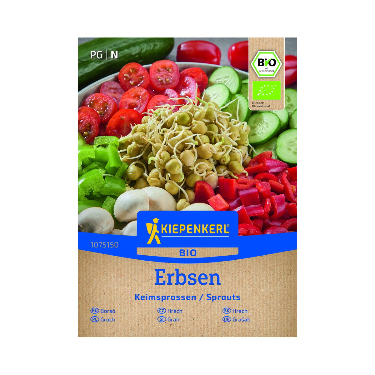 Økologiske Spirefrø Ærter - 50 g