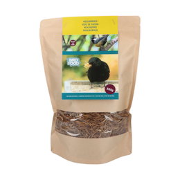 Pose med tørrede melorme som fuglefoder 500 g