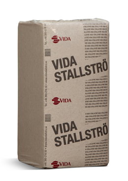Pallepakket VIDA staldstrø i presset pose