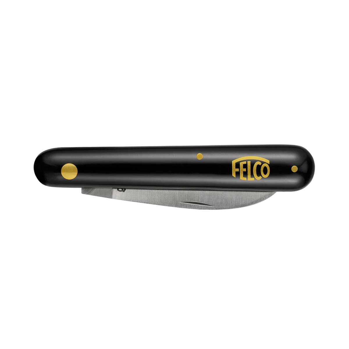 Sort Felco foldekniv med rustfri klinge