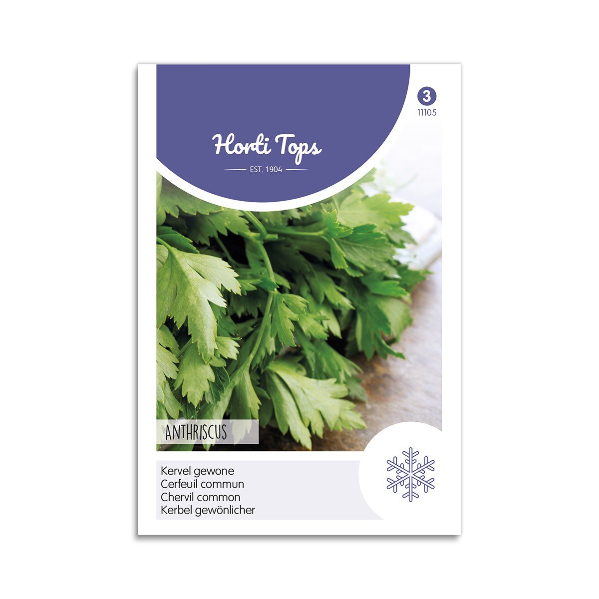 Horti Tops kørvel frøposer Pakke med Horti Tops kørvelfrø