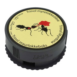 Trinol myrelokkedåse mod myrer inde og ude Rund Trinol myrelokkedåse til effektiv myrebekæmpelse