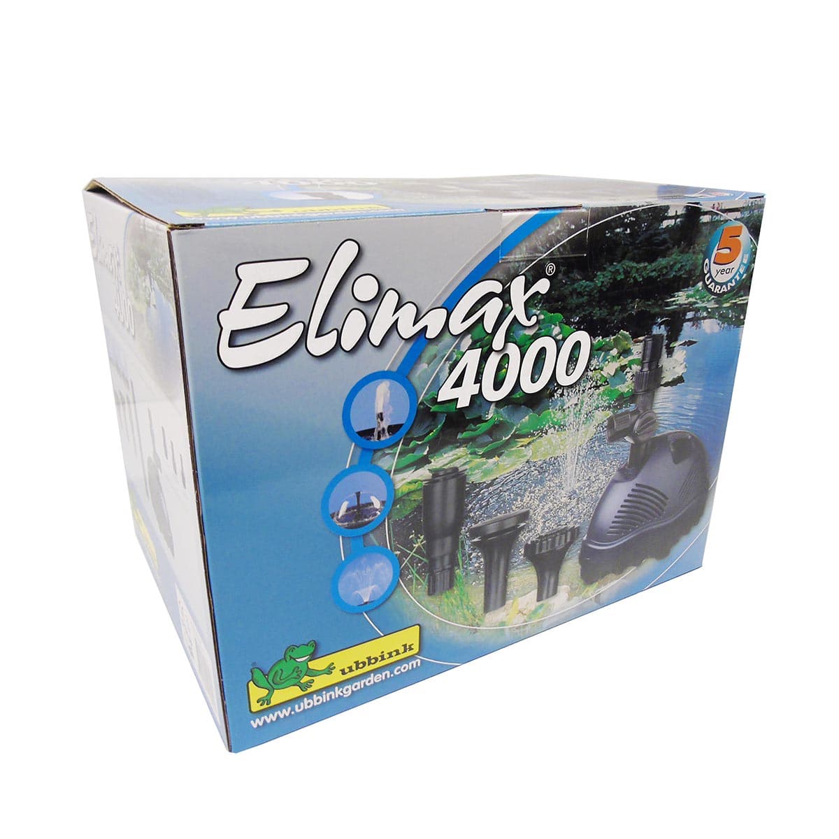 Ubbink Elimax 4000 havedamspumpe Kasse med Ubbink Elimax 4000 havedamspumpe