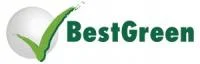 Logo for BestGreen med grønt flueben i en cirkel og teksten "BestGreen" i grønne bogstaver