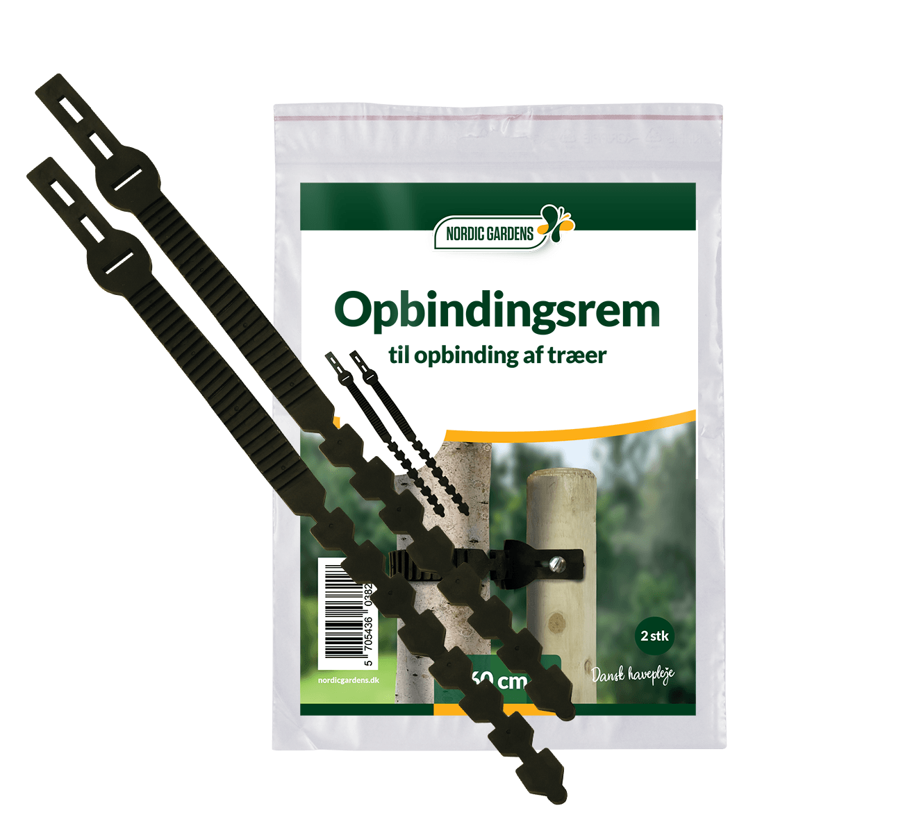 Opbindingsrem til opbinding af træer, 50 cm Pakke med opbindingsrem til fastgørelse af træer