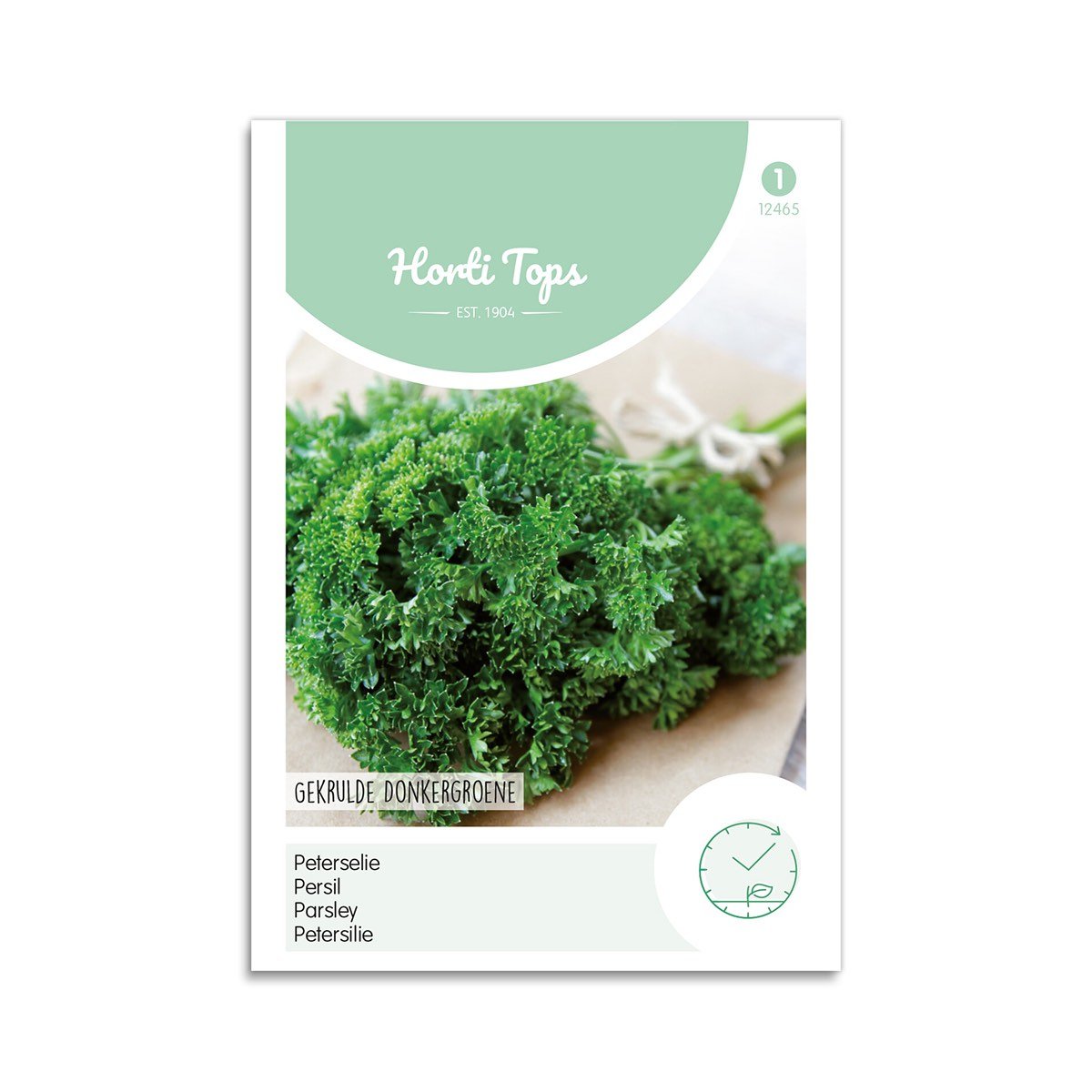 Frø til krøllet persille Horti Tops Frøpose med frisk krøllet persille