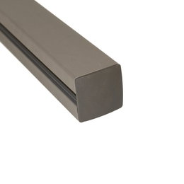Firkantet antracitgrå aluminiumsstolpe til hegn