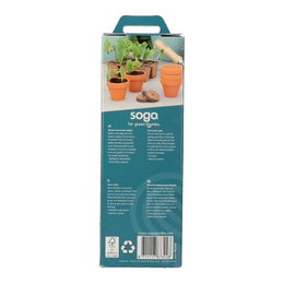 Pakke med Sogo terracotta potter til små planter