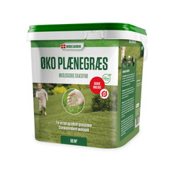 Spand med Nordic Gardens økologiske plænegræsfrø