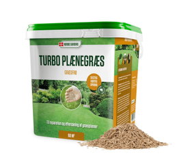 Nordic Gardens turbo plænegræs græsfrø 60 m² Spand med Nordic Gardens turbo plænegræs græsfrø 60 m²