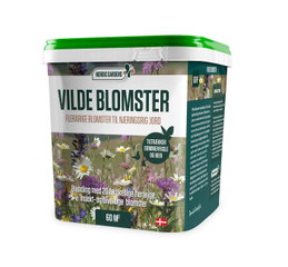 Nordic Gardens vilde blomster frøblanding 60 m² Spand med Nordic Gardens vilde blomster frø til haven
