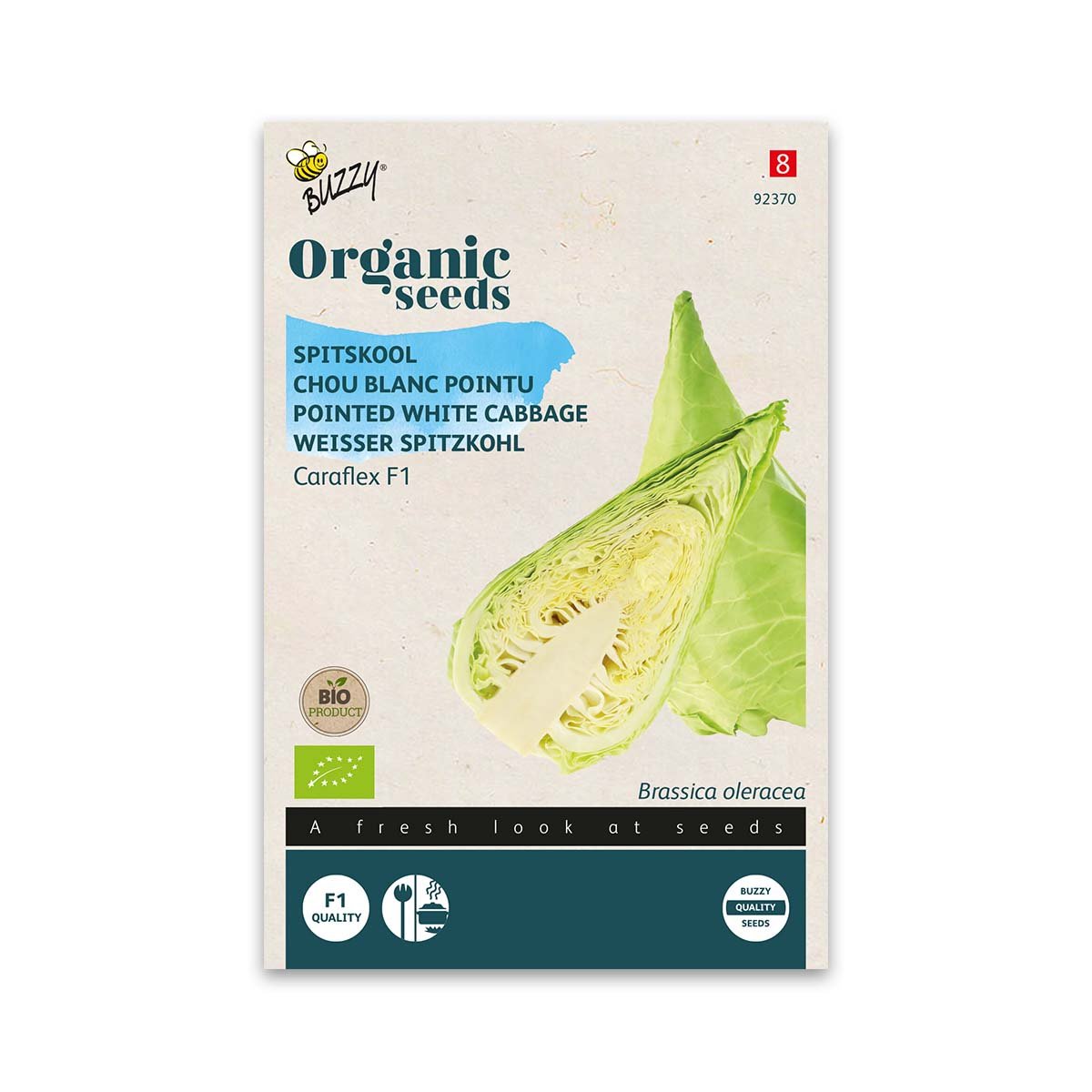 Øko frø til spidskål Caraflex F1 Buzzy Organic Seeds spidskål Caraflex F1 frøpose