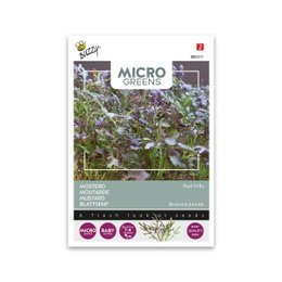 Mikrogrønt sennep Red Frills frø Frøpose til mikrogrønt sennep Red Frills