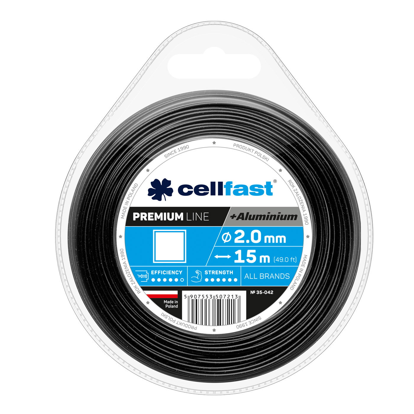 Cellfast Trimmersnor Ø2,0 mm, 15 meter