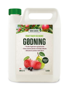 Nordic Gardens gødning til frugttræer 5L Nordic Gardens flydende gødning til frugttræer og buske 5L
