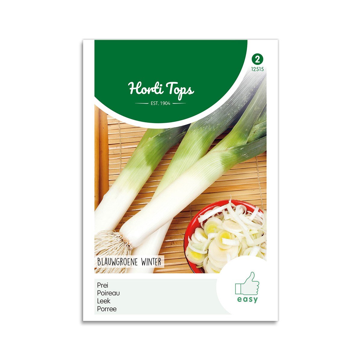 Frøpose med blågrøn vinterporre fra Horti Tops