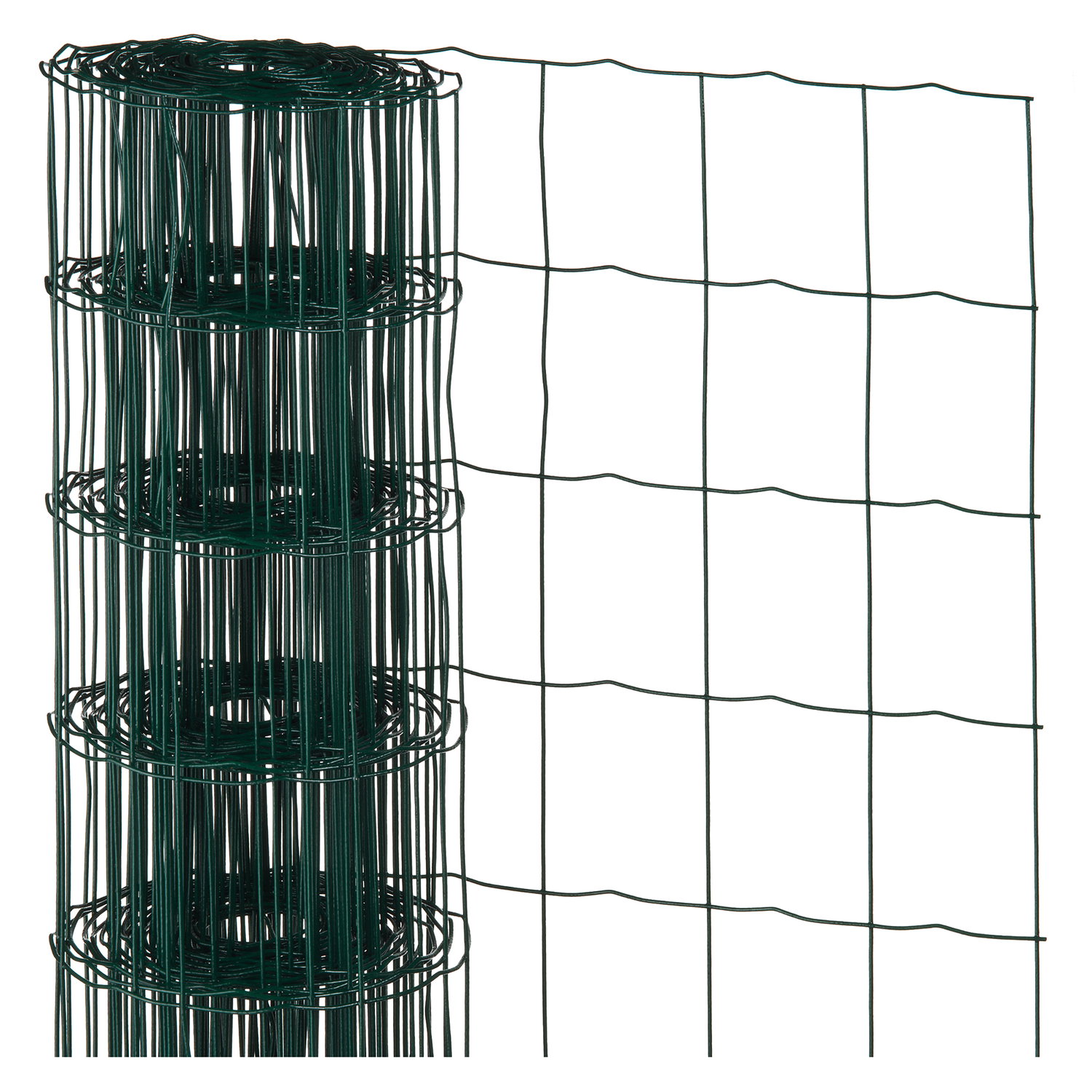 Galvaniseret trådhegn med grøn PVC-belægning 100x75 mm - 60 cm x 10 m | Nature Galvaniseret Metalex® trådhegn med grøn PVC-belægning og rektangulære masker 100 x 75 mm, højde 60 cm og længde 10 m; robust, vejrbestandigt hegn til afgrænsning og sikring (Nature)