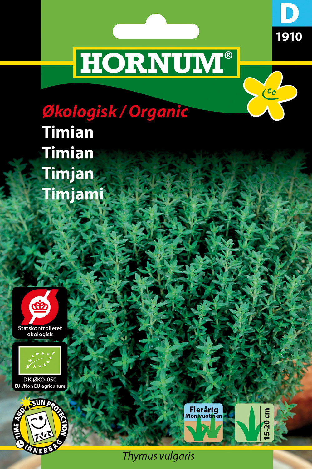 Hornum økologiske timianfrø Thymus vulgaris