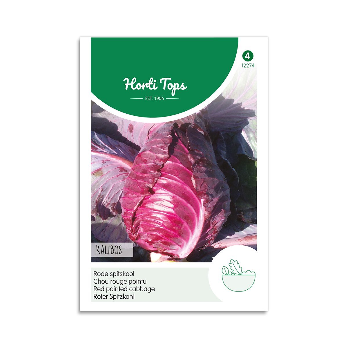 Kalibos rødt spidskål frø Horti Tops Frøpose med Kalibos rødt spidskål fra Horti Tops