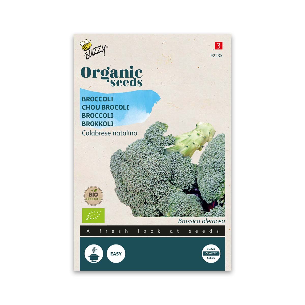 Økologiske broccolifrø Calabrese Natalino Frøpose med økologiske broccolifrø Calabrese Natalino