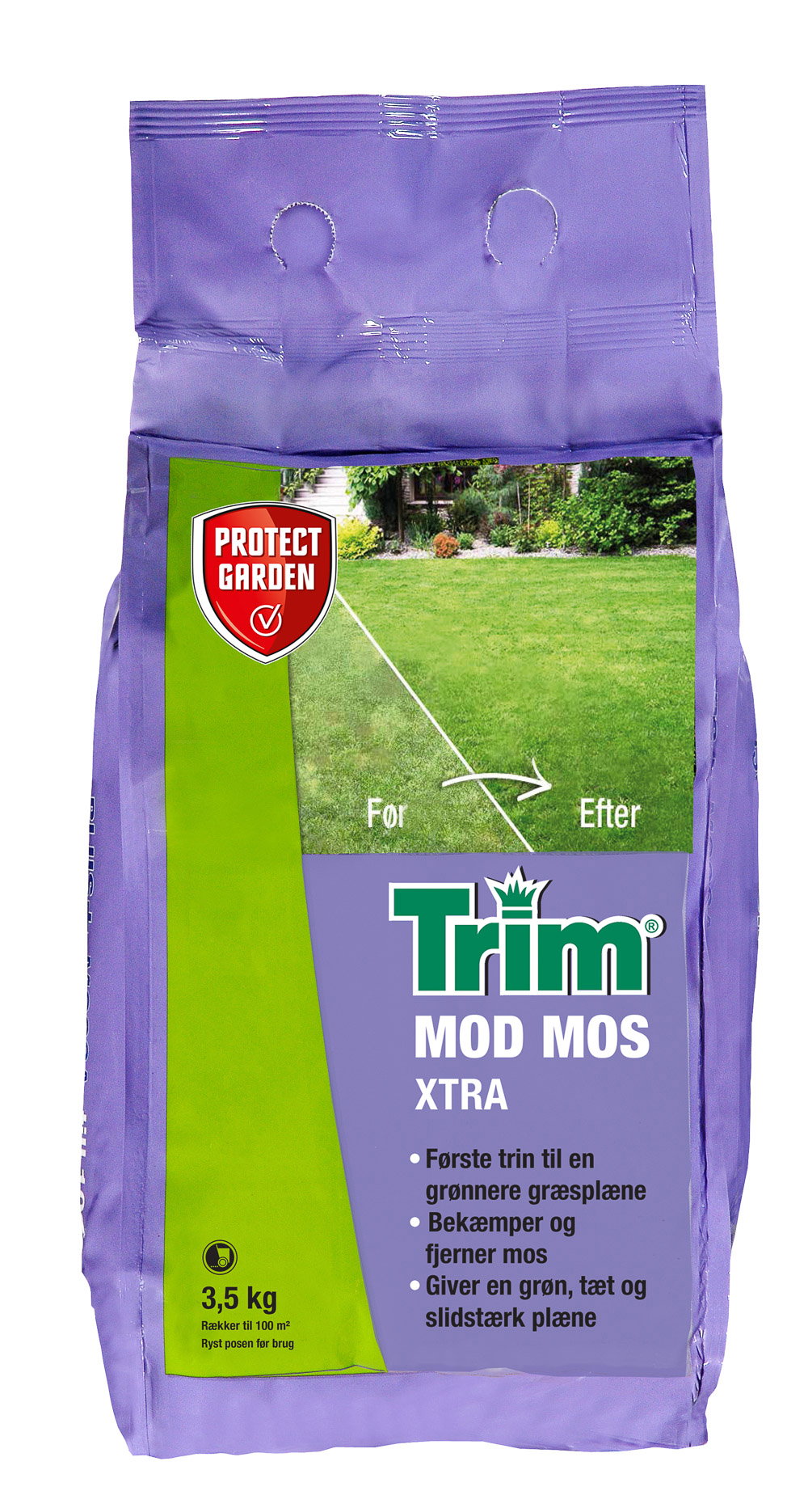 Trim Mod Mos Xtra gødning 3,5 kg til mosfri græsplæne
