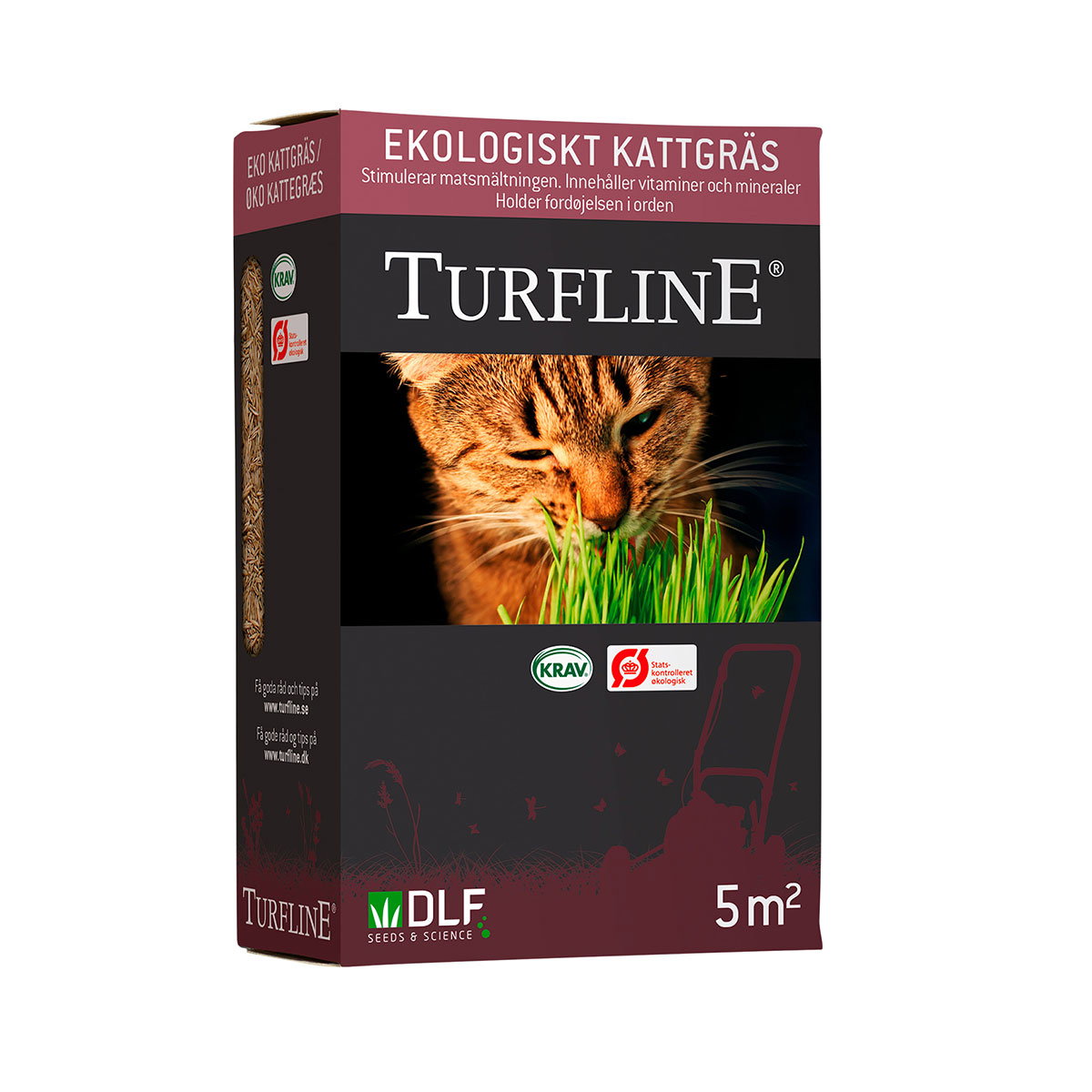 Turfline økologisk kattegræs, 5 m² Turfline økologisk kattegræs til katte, 5 m² pakke