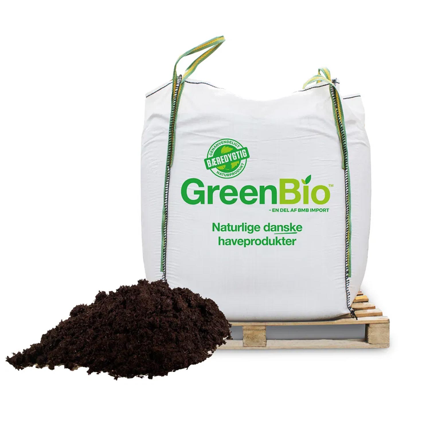 GreenBio kompost i bigbag på palle GreenBio kompostjord i bigbag til haven