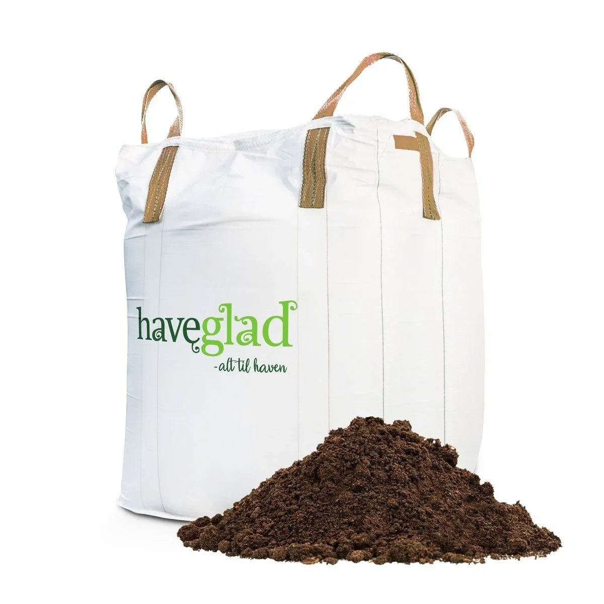 Stor bigbag med Haveglad jord til haven