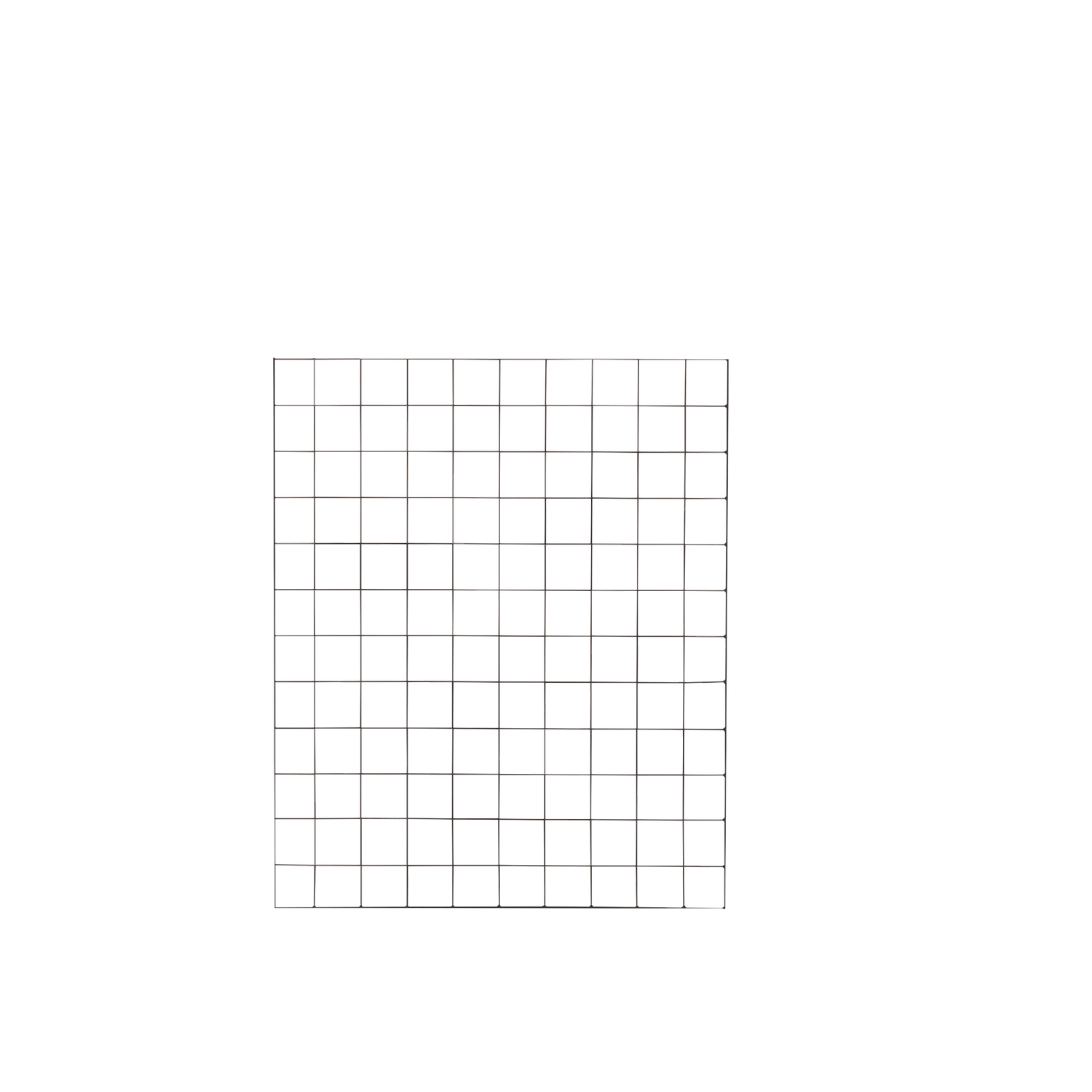 Sort mosaikflise 10x10 mm metalnet Kvadratisk sort mosaikflise på metalnet