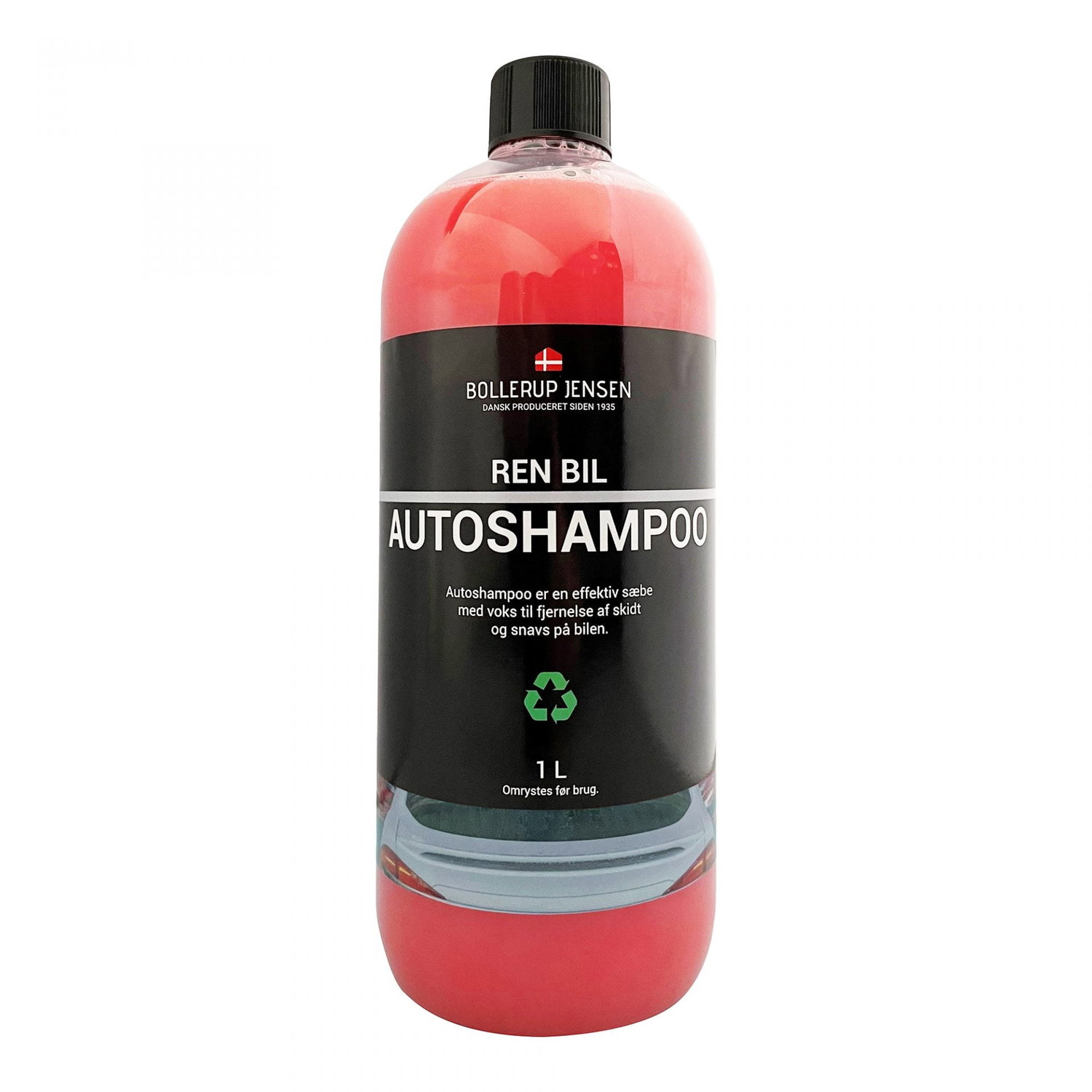 Rød Bollerup Jensen Ren Bil autoshampoo 1 L flaske