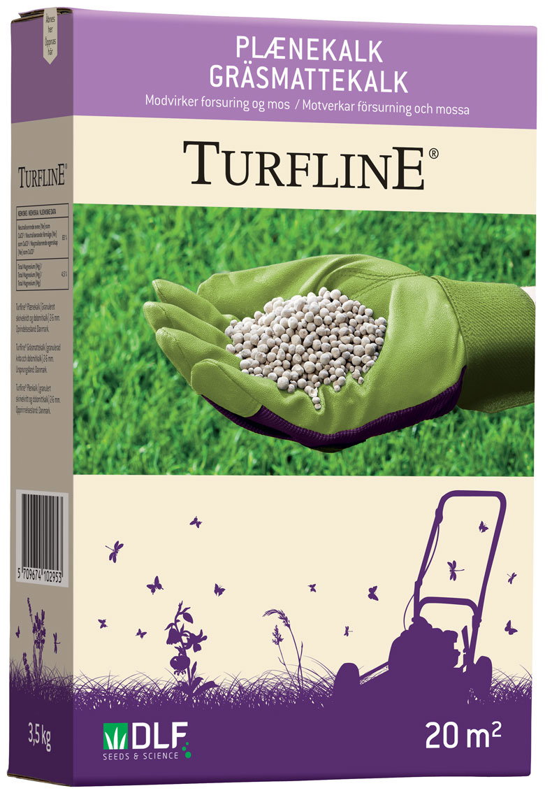 Turfline plænekalk 3,5 kg til 20 m² Turfline plænekalk granulat til græsplæne 20 m²