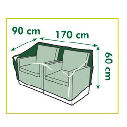 Møbelovertræk til to stole 170x90x60 cm Grønt møbelovertræk til to stole 170x90x60 cm