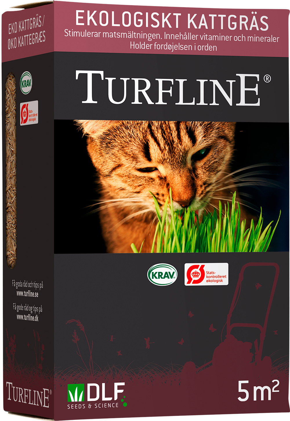 Turfline økologisk kattegræs 5 m² Pakke med Turfline økologisk kattegræs til katte