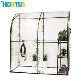 HORTUS drivhus med hylder og plastcover HORTUS plastdrivhus til planter og krydderurter