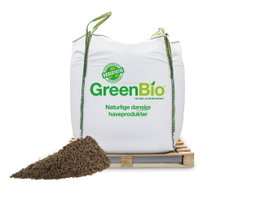 GreenBio naturgødning i stor bigbag med jordbunke