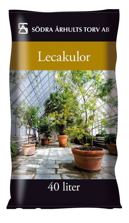 Sæk med 40 liter lecakugler til potteplanter