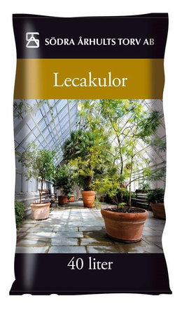Sæk med 40 liter lecakugler til potteplanter