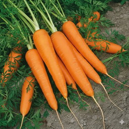 Økologisk Vinter Gulerod frø 'Flakkese 2' – Buzzy Organic Økologiske Flakkese 2 vintergulerødder med grøn top, saftige orange gulerødder dyrket til vinteropbevaring – økologiske frø fra Buzzy Organic