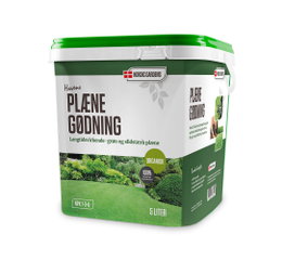 Nordic Gardens organisk plænegødning 5 liter Spand med Nordic Gardens organisk plænegødning 5L