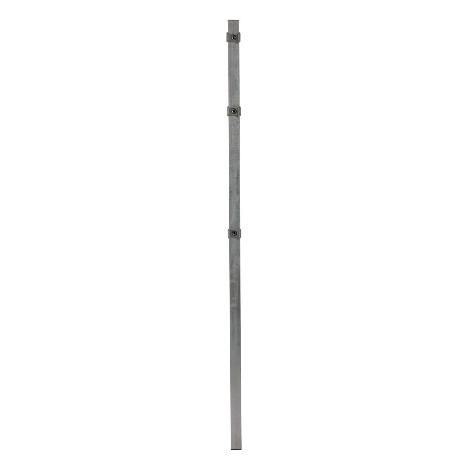 Stolpe for panelhegn med deko "X", 40 x 40 x 1500 mm, galvaniseret - 102-001
