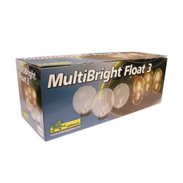 Ubbink MultiBright Float 3 flydende havelamper Emballage med Ubbink MultiBright Float 3 flydelys