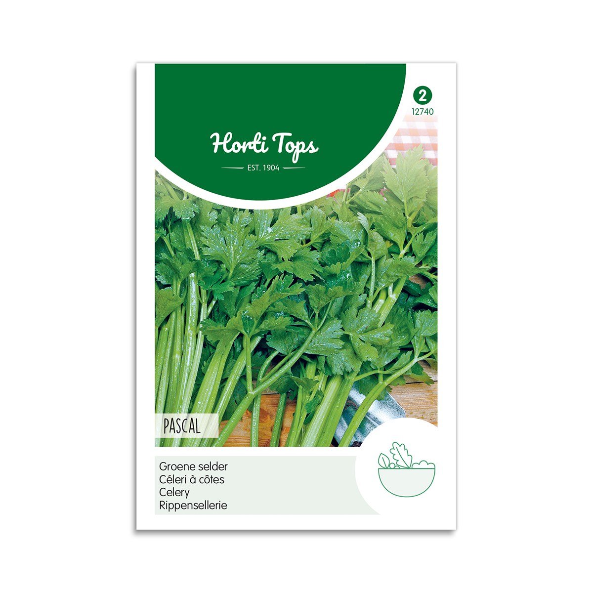 Frøpose med Horti Tops Pascal grøn bladselleri