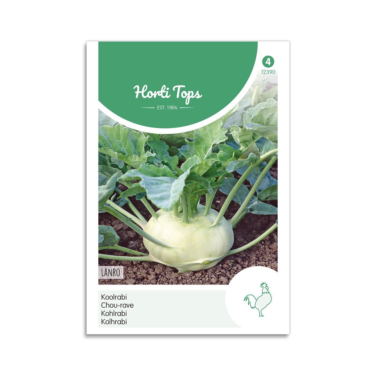 Horti Tops hvid knudekål frø Frøpose med Horti Tops hvid knudekål