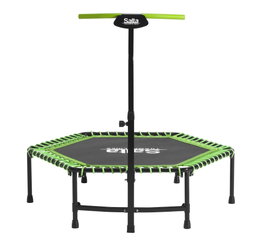 Salta fitness trampolin med justerbar stang Sekskantet Salta trampolin med håndtag til træning