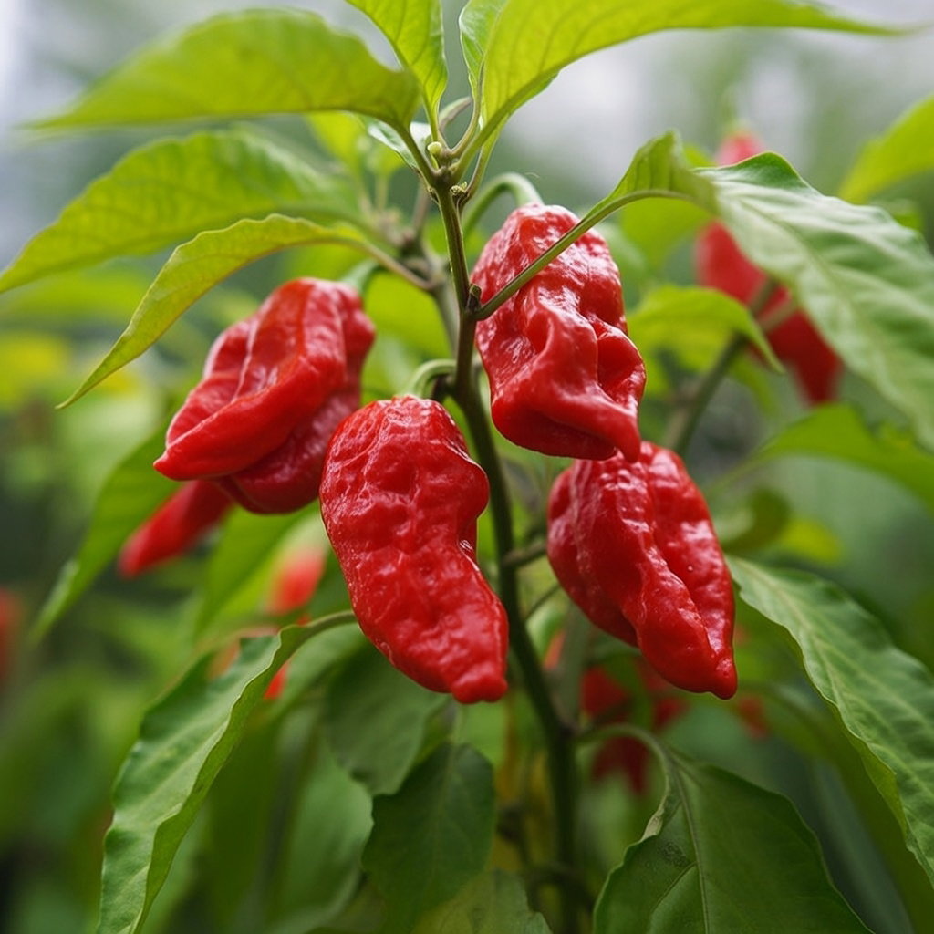 Økologisk Chili "Bhut Jolokia Rød"